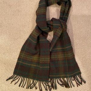 Mackintosh Scottish 100% brushed wool plaid scarf